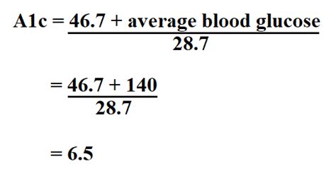 how to calculate a1c.
